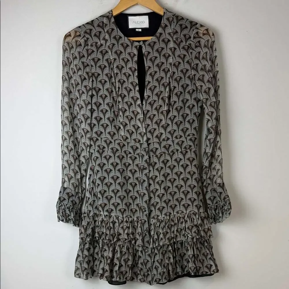 ALEXIS Alba ruffle Midi Dress Size Small - Picture 2 of 7